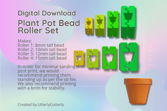 3D Print Your Own Plant Pot Bead Rollers