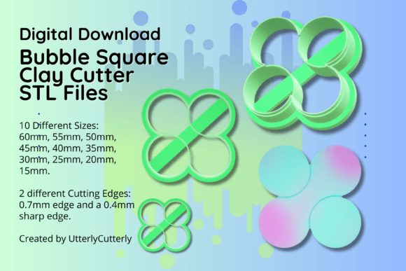 Clay Cutter STL File Bubble Square: A Versatile Tool for Creative Projects