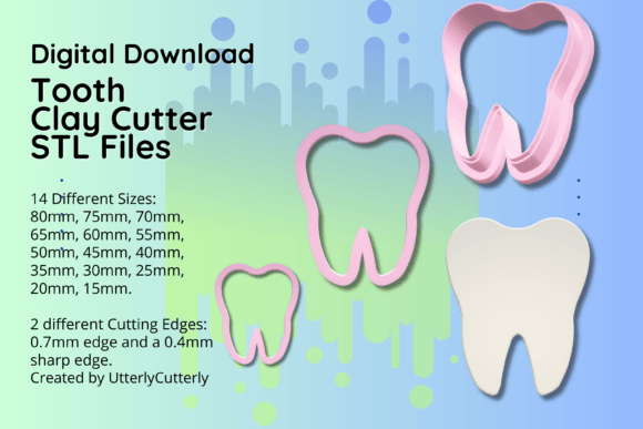 Clay Cutter STL File for Tooth Designs