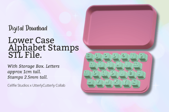 Customize Your Creations with Lower Case Letter Stamps