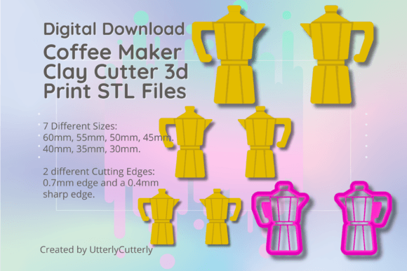 Discover Coffee Maker Clay Cutters - STL Files