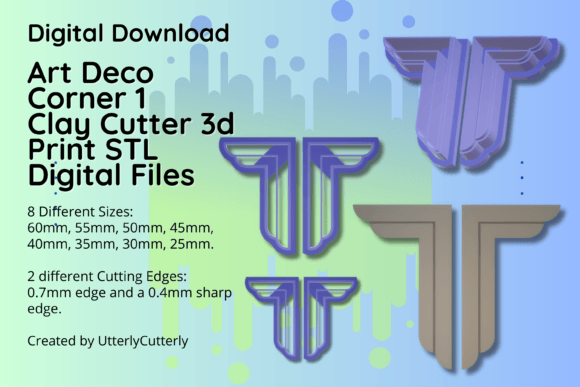 Discover the Versatility of Art Deco Corner Clay Cutter STL Files