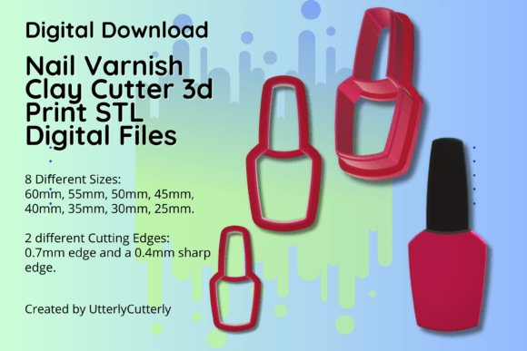 Discover the Versatility of Clay Cutter STL Files for Nail Varnish and More