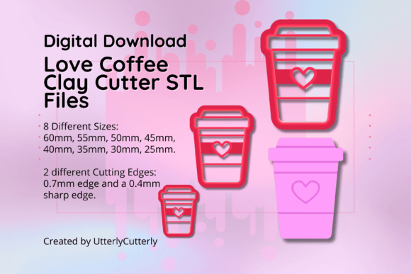 Discover the Versatility of Love Coffee Clay Cutters - STL Digital Files