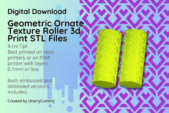 Discover the Versatility of Ornate Geometric Print Texture Rollers