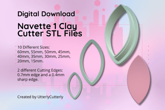 Discover the Versatility of the Clay Cutter STL File Navette 1- Modern E