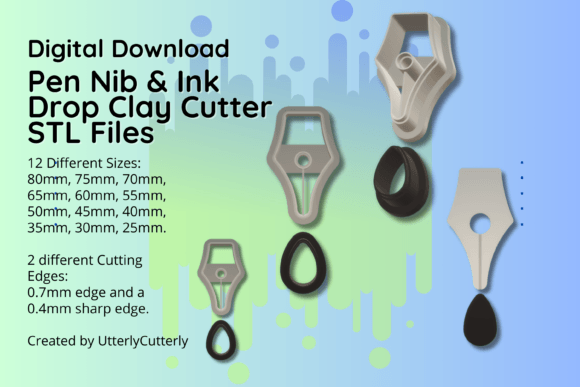 Enhance Your Designs with Pen Nib and Ink Drop Cutters