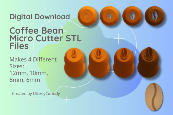 Explore Coffee Bean Micro Cutters in STL Files