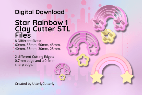 Explore Star Rainbow-Shaped Clay Cutters