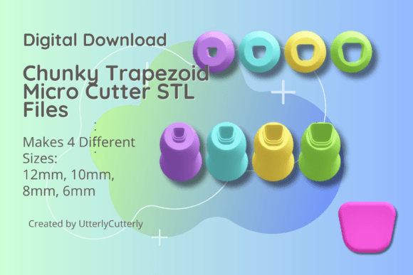 Explore Versatile Creativity with the Clay Cutter STL File Chunky Trapezoid