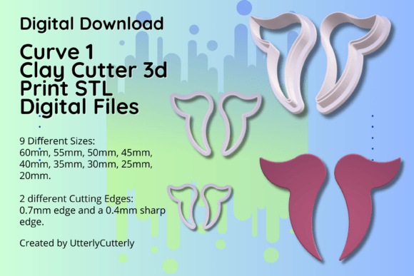 Explore Versatile Designs with Clay Cutter STL File Curve 1