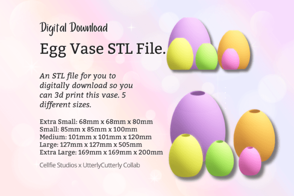 Exploring the Easter Egg Vase 1 STL File - Digital: A Versatile and Stylish Addition to Your 3D Printing Collection