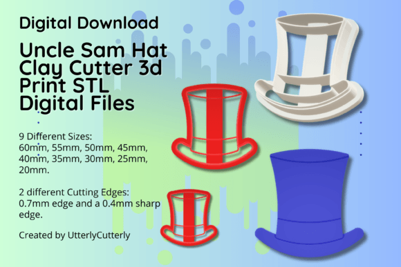 Exploring the Versatility of Clay Cutter STL File Uncle Sam Hat