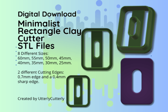 Exploring the Versatility of Minimalist Rectangle Clay Cutters in STL Format