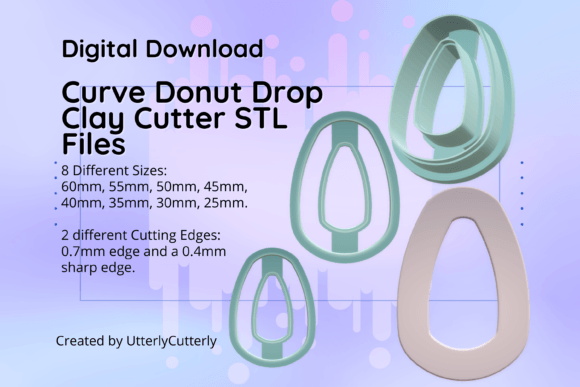 Exploring the Versatility of the Clay Cutter STL File Curve Drop Donut-E