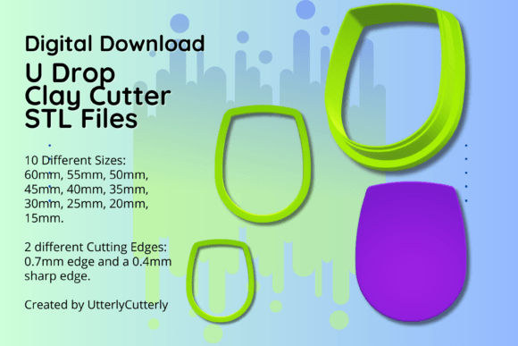 Exploring the Versatility of the Clay Cutter STL File U Drop - Simple Geometric