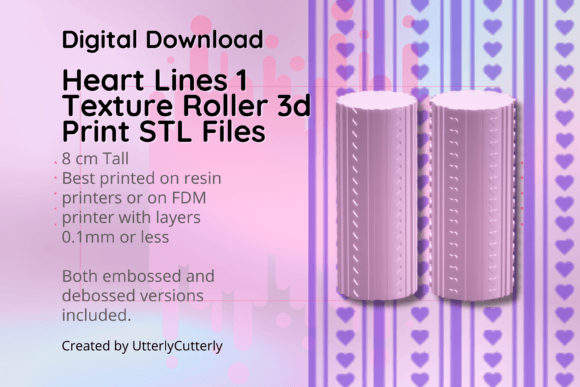 Heart Lines 1 Texture Roller: A Versatile Tool
