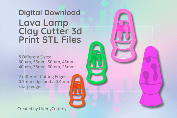 Lava Lamp Clay Cutter - STL Digital File: A Versatile Tool for Creative Projects