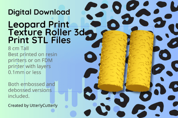 Leopard Print Texture Roller, Animal Print: A Versatile Tool for Your Creative Projects
