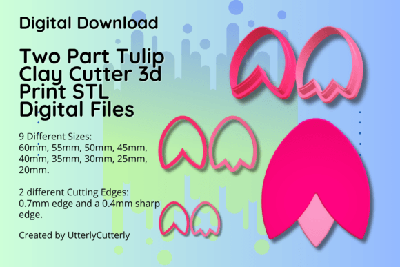 Mastering the Art of 3D Printing with Clay Cutter STL Two Part Tulip