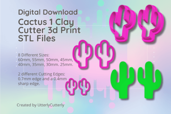 Mirrored Cactus Cutters for Creative Projects