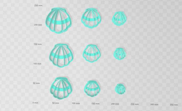 Seashell 3 Clay Cutter - Mermaid STL Digital: A Versatile Tool for Your Creative Projects