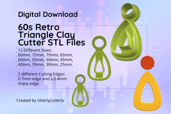 Strategic Use of the 60s Retro Triangle Clay Cutter STL File