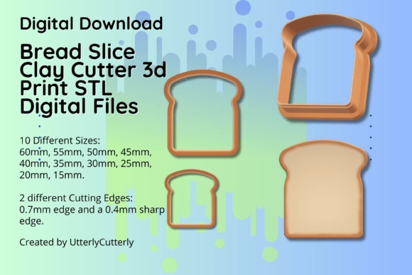 Transform Your Crafting with the Clay Cutter STL File Bread Slice Toast