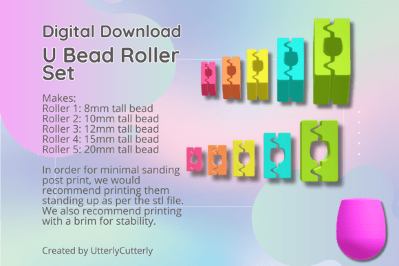 U Shape Polymer Clay Bead Roller STL - 5: A Versatile Tool for Crafting and Jewelry Making