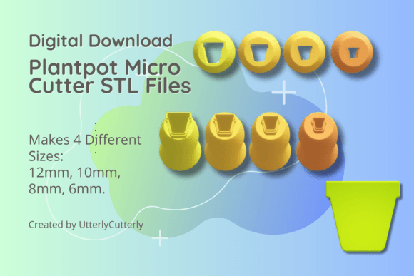 Unlock Creativity with the Versatile Clay Cutter STL File Plant Pot Micro Cut