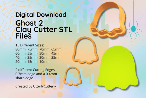 Unlock Your Creativity with the Ghost 2 Clay Cutter - Perfect for Halloween Earrings and More