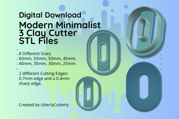 Unlock Your Creativity with the Modern Minimalist Geometric Clay Cutters STL File Bundle