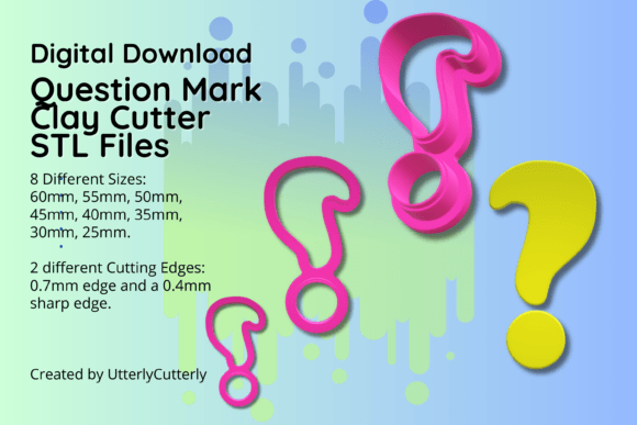Unlock Your Creativity with the Versatile Question Mark Clay Cutter STL File