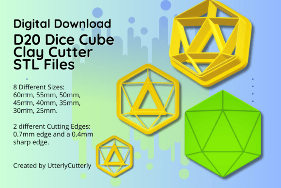Unlocking Creativity and Versatility with the Clay Cutter STL File D20 Dice