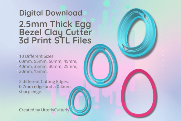 Unlocking Creativity with the 2.5mm Thick Easter Clay Cutter STL File