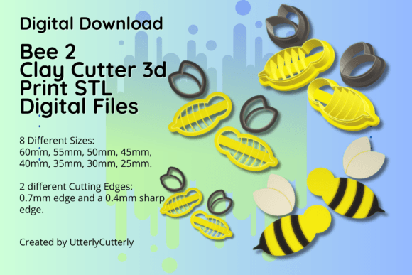 Unlocking Creativity with the Clay Cutter STL File Bee 2- Garden Earring