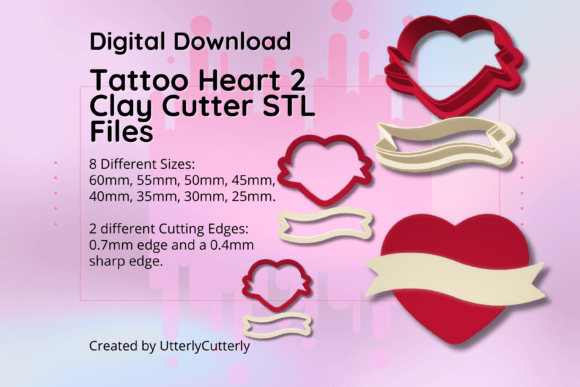 Unlocking Creativity with the Clay Cutter STL File Heart Tattoo 2- Ear: A Versatile Tool for Modern Makers